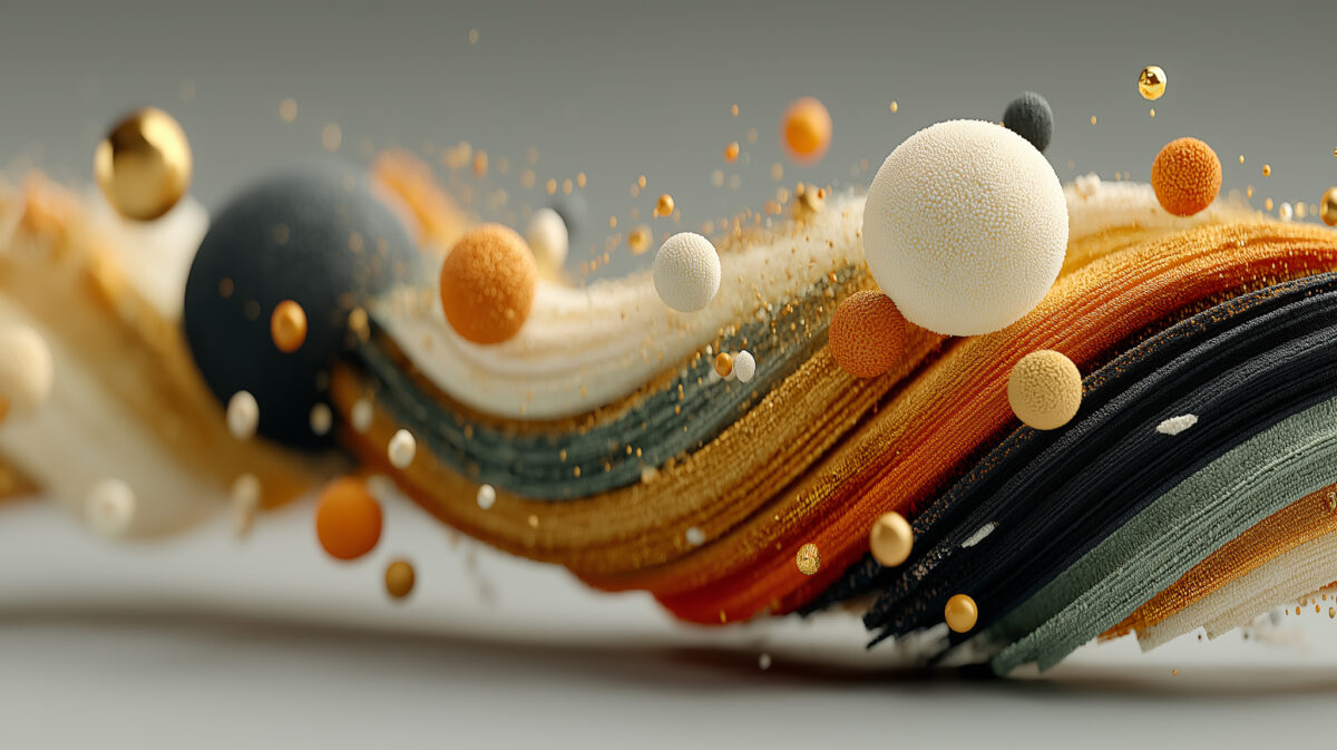 Abstract flowing structures representing a structured decision system that connects ideas, collaboration, and innovation processes.